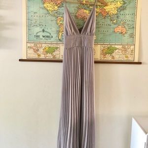 LuLus gray maxi dress